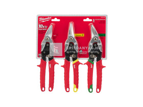 Milwaukee lemezvágó olló készlet 3 db Milwaukee lemezvágó olló készlet 3 db