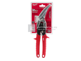 Milwaukee extra hosszú kis sugarú lemezvágó olló bal (piros) Milwaukee extra hosszú kis sugarú lemezvágó olló bal (piros)