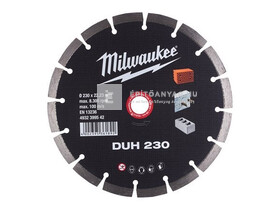 Milwaukee gyémánt vágótárcsa DUH 230x22,2 mm Milwaukee gyémánt vágótárcsa DUH 230x22,2 mm