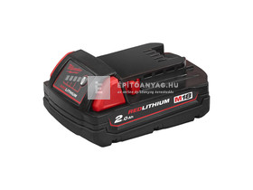 Milwaukee M18B2 REDLITHIUM™-ION akkumulátor18 V 2,0 AH Milwaukee M18B2 REDLITHIUM™-ION akkumulátor18 V 2,0 AH