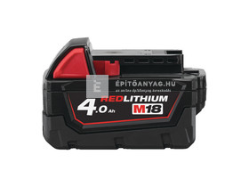 Milwaukee M18B4 REDLITHIUM™-ION akkumulátor 18 V 4,0 AH Milwaukee M18B4 REDLITHIUM™-ION akkumulátor 18 V 4,0 AH