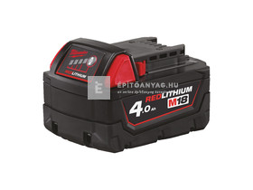 Milwaukee M18B4 REDLITHIUM™-ION akkumulátor 18 V 4,0 AH Milwaukee M18B4 REDLITHIUM™-ION akkumulátor 18 V 4,0 AH