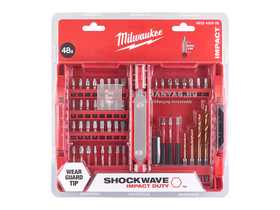Milwaukee 48 darabos Shockwave fúrócsavarozó készlet Milwaukee 48 darabos Shockwave fúrócsavarozó készlet