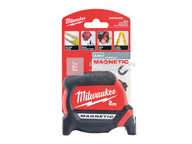 Milwaukee Prémium mágneses mérőszalag 8 m / 27 mm Milwaukee Prémium mágneses mérőszalag 8 m / 27 mm