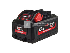 Milwaukee M18HB5.5 M18™ HIGH OUTPUT™ akkumulátor 18 V 5,5 AH Milwaukee M18HB5.5 M18™ HIGH OUTPUT™ akkumulátor 18 V 5,5 AH