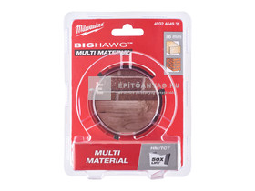 Milwaukee Big Hawg többféle anyaghoz 76 mm Milwaukee Big Hawg többféle anyaghoz 76 mm