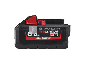 Milwaukee M18HB8 M18 high output akkumulátor 18 V 8,0 AH Milwaukee M18HB8 M18 high output akkumulátor 18 V 8,0 AH