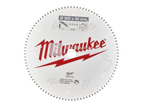 Milwaukee körfűrészlap gérvágókhoz (alu) 305x30x3.0x96 TF NEG. Milwaukee körfűrészlap gérvágókhoz (alu) 305x30x3.0x96 TF NEG.