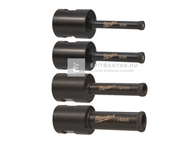 Milwaukee M14 száraz gyémántfúró (O 6, 8, 10, 14 mm) készlet Milwaukee M14 száraz gyémántfúró (O 6, 8, 10, 14 mm) készlet