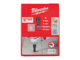Milwaukee M14 száraz gyémántfúró (O 6, 8, 10, 14 mm) készlet Milwaukee M14 száraz gyémántfúró (O 6, 8, 10, 14 mm) készlet