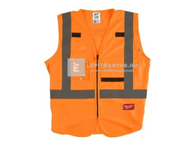 Milwaukee láthatósági mellény, narancssárga L/XL 1 db Milwaukee láthatósági mellény, narancssárga L/XL 1 db