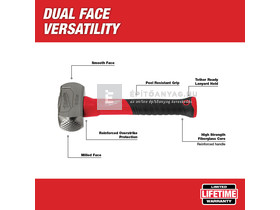Milwaukee ráverő kalapács, üvegszálas nyél, 1,36 kg Milwaukee ráverő kalapács, üvegszálas nyél, 1,36 kg