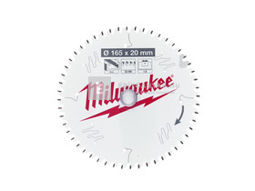 Milwaukee körfűrészlap alu 165x20x1,6x52ATB Milwaukee körfűrészlap alu 165x20x1,6x52ATB