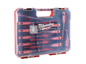 Milwaukee VDE csavarhúzó 3 oldalú markolattal 12 darabos készlet Milwaukee VDE csavarhúzó 3 oldalú markolattal 12 darabos készlet