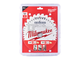 Milwaukee körfűrészlap körfűrészhez 2 x 190 x 24T/48T - 2 db Milwaukee körfűrészlap körfűrészhez 2 x 190 x 24T/48T - 2 db