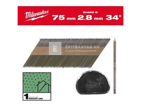 Milwaukee D-fejű szerkezetépítő szeg szegbelövőhöz 34° SC1 75 mm, 2200 db