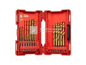 Milwaukee Shockwave HSS-G TiN fémfúrók (2-10 mm), 19 részes klt. 1 db Milwaukee Shockwave HSS-G TiN fémfúrók (2-10 mm), 19 részes klt. 1 db