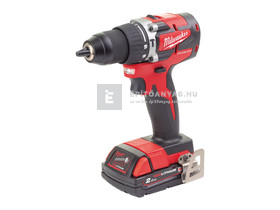 Milwaukee M18CBLPD-202C kompakt ütvefúró-csavarozó Milwaukee M18CBLPD-202C kompakt ütvefúró-csavarozó