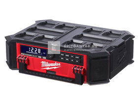 Milwaukee M18PRCDAB+-0 M18 Packout rádió/töltő Milwaukee M18PRCDAB+-0 M18 Packout rádió/töltő