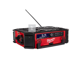 Milwaukee M18PRCDAB+-0 M18 Packout rádió/töltő Milwaukee M18PRCDAB+-0 M18 Packout rádió/töltő