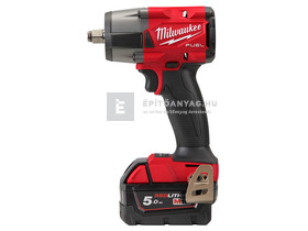 Milwaukee M18FMTIW2F12-502X M18 FUEL™ közepes nyomatékú ütvecsavarozó biztosítógyűrűvel Milwaukee M18FMTIW2F12-502X M18 FUEL™ közepes nyomatékú ütvecsavarozó biztosítógyűrűvel