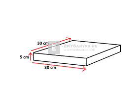 Oszlopfedlap fehér 30x30x5 cm Oszlopfedlap fehér 30x30x5 cm