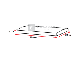 Kerítésfedlap szürke 30x100x4 cm Kerítésfedlap szürke 30x100x4 cm
