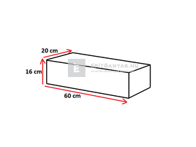 Semmelrock Rivago Kerítéselem nagykő középszürke 60x20x16 cm Semmelrock Rivago Kerítéselem nagykő középszürke 60x20x16 cm