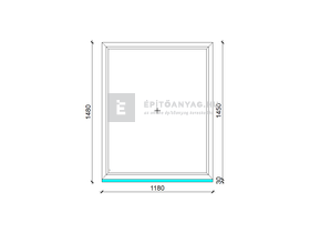 EkoSun 70 C 2r üv Fix 120x150 cm fehér fix ablak EkoSun 70 C 2r üv Fix 120x150 cm fehér fix ablak