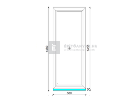 EkoSun 70 C 2r  üv  Fix 60x150 cm fehér fix ablak