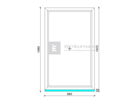 EkoSun 70 C 2r  üv  Fix 90x150 cm fehér fix ablak