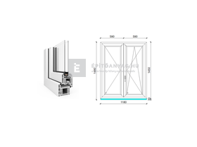 EkoSun 70 CL 2r üv NY-BNY 120x150 cm jobb fehér kétszárnyú váltószárnyas ablak EkoSun 70 CL 2r üv NY-BNY 120x150 cm jobb fehér kétszárnyú váltószárnyas ablak