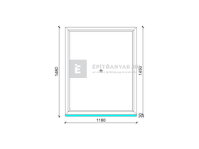 EkoSun 70 CL 3r üv Fix 120x150 cm kívül antracit, belül fehér fix ablak