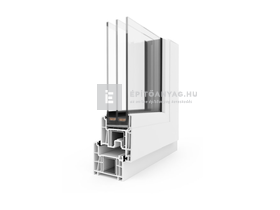 EkoSun 70 CL 3r üv Fix 60x120 cm kívül antracit, belül fehér fix ablak