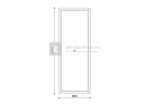 EkoSun 70 CL 3r üv Fix 90x240 cm kívül antracit, belül fehér fix ablak