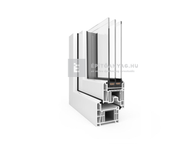 EkoSun 70 C 3r  üv  NY-BNY 120x150 cm bal fehér kétszárnyú váltószárnyas ablak