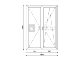 EkoSun 70 CL 3r üv NY-BNY 150x210cm jobb kívül antracit, belül fehér kétsz. váltósz. erkélyajtó EkoSun 70 CL 3r üv NY-BNY 150x210cm jobb kívül antracit, belül fehér kétsz. váltósz. erkélyajtó