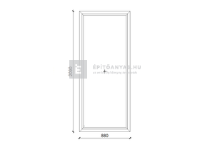 GreenEvolution 76 B 3r üv Fix 90x210 cm kívül antracit, belül fehér fix ablak GreenEvolution 76 B 3r üv Fix 90x210 cm kívül antracit, belül fehér fix ablak