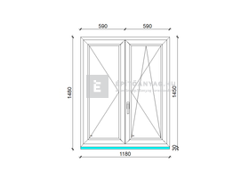 GreenEvolution 76 B 3r üv NY-BNY 120x150cm jobb kívül antracit belül fehér kétsz. váltósz. ablak GreenEvolution 76 B 3r üv NY-BNY 120x150cm jobb kívül antracit belül fehér kétsz. váltósz. ablak