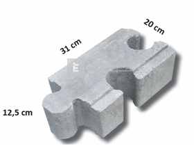 KK Kavics ProFlex árvízvédőkő szürke 20x39x12,5 cm KK Kavics ProFlex árvízvédőkő szürke 20x39x12,5 cm