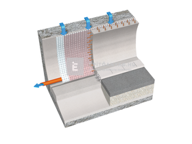 Dörken Delta PT 2 m széles dombornyomott lemez vakolathordó hálóval Dörken Delta PT 2 m széles dombornyomott lemez vakolathordó hálóval