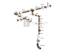 Galeco PVC 050 grafit csőbilincs Galeco PVC 050 grafit csőbilincs