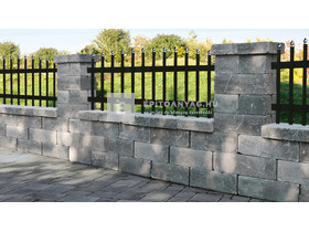 Semmelrock Castello Kerítéselem fedlap szürke-fekete 33x25x8 cm Semmelrock Castello Kerítéselem fedlap szürke-fekete 33x25x8 cm