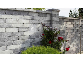 Semmelrock Castello Kerítéselem normálkő szürke-fekete 40x20x14 cm Semmelrock Castello Kerítéselem normálkő szürke-fekete 40x20x14 cm