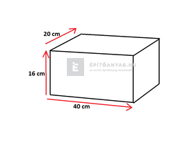 Semmelrock Rivago kerítéselem normálkő mokka 40x20x16 cm Semmelrock Rivago kerítéselem normálkő mokka 40x20x16 cm