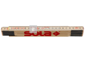 SOLA fa mérővessző 2 m h 2/10 (ve 10 stk.) SOLA fa mérővessző 2 m h 2/10 (ve 10 stk.)