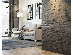 Stegu Nero falburkoló lap, kültéri, természetes kő Stegu Nero falburkoló lap, kültéri, természetes kő