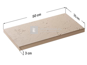 Star Stone Róma Clasic fedlap 50x25x3 cm smoke Star Stone Róma Clasic fedlap 50x25x3 cm smoke