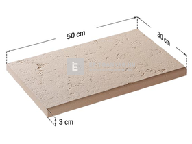 Star Stone Róma Clasic fedlap 50x30x3 cm smoke Star Stone Róma Clasic fedlap 50x30x3 cm smoke