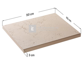 Star Stone Róma Clasic fedlap 50x40x3 cm smoke Star Stone Róma Clasic fedlap 50x40x3 cm smoke